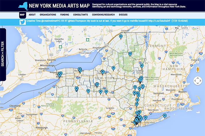 New York Media Arts Map